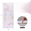 VisioGear Yoga Mat, Exercise Yoga Mat with Non-Slip Design, Multi-Purpose Workout Mat for Women, Pink Flower, 72"*24"*0.2" - 3 of 4