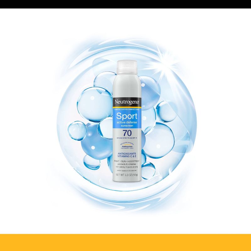 Neutrogena Ultimate Sport Body Spray Sunscreen - SPF70 - 5oz, 3 of 11