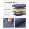 SONGMICS Small Folding Storage Ottoman Foot Rest Stool Cube Footrest 286 lb Load Capacity - 3 of 4