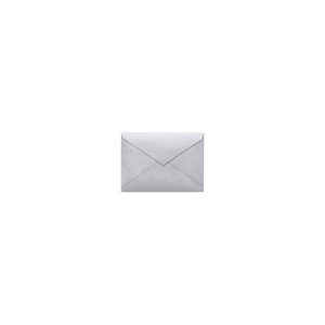 LUX 4 BAR Envelopes (3 5/8 x 5 1/8) 500/Box Silver Metallic (4BAR-06-500) - 1 of 1