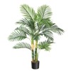 Set of 1/2 Golden Cane Palm Artificial Tree with Pot for Indoor Outdoor Home Decor Office House Living Room - 2 of 4