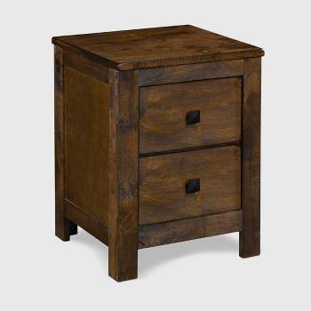 Stratford 2 Drawer Nightstand Classic Brown - Finch