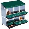 Nesting Boxes for Chickens, Roll-Away Chicken Nesting Box with Lid Cover, Easy Egg Collection, Chicken Laying Box - 2 of 4