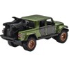 2020 Jeep Gladiator Rubicon Pickup Truck & Two Motorcycles Green Met. & Gray "Hyper Haulers" Diecast Model Car by Hot Wheels - 2 of 4