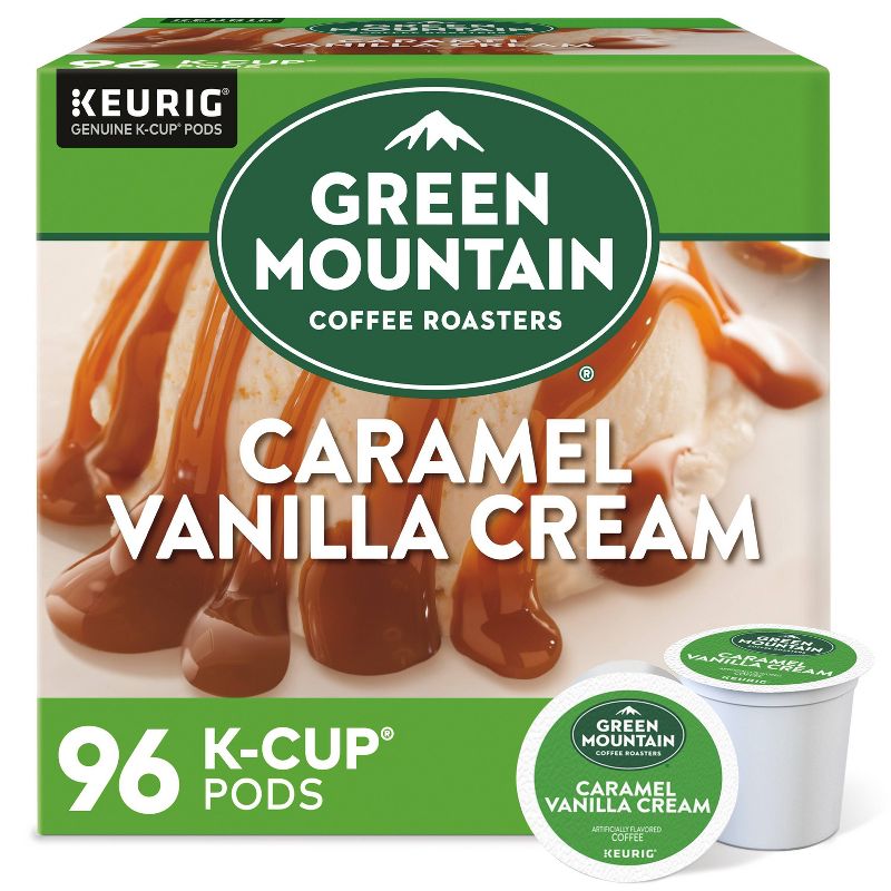 Green Mountain Coffee Caramel Vanilla Cream Light Roast Coffee - 96ct, 1 of 8