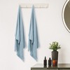 Unique Bargains Cotton Highly Absorbent Quick Dry & Lightweight Bath Towels 2 Packs - 4 of 4