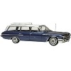 1962 Buick Invicta Station Wagon Cadet Blue Metallic with White Top and Blue Interior 1/43 Model car by Goldvarg Collection - 3 of 4