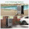 Waykar 155-216 pt. 7500 sq.ft. Powerful Commercial Dehumidifier with Built-in Pump for Basements, Workshops and Warehouse, Auto Restart, Bucketless - 3 of 4