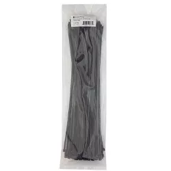 Monoprice 14-inch Cable Tie, 100pcs/Pack, 50 lbs Max Weight - Black