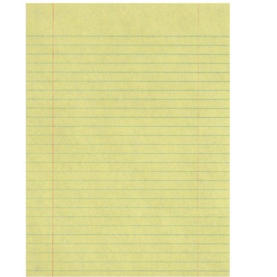 School Smart Composition Paper, 8 x 10-1/2 Inches, Yellow, 500 Sheets