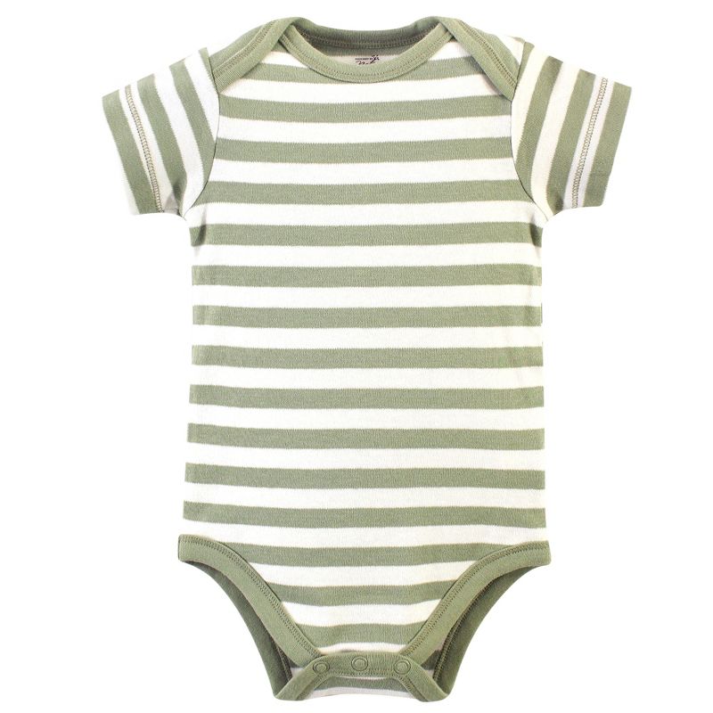 Touched By Nature Baby Boy Organic Cotton Bodysuits 5pk, Moose, 6-9 ...