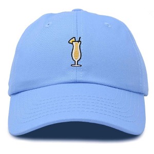Dalix Pina Colada Embroidered Cap Cotton Baseball Cute Cool Dad Hat Womens - 1 of 4
