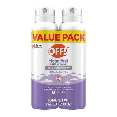 OFF! Clean Feel Mosquito Repellent Bug Spray 20% Picaridin - 2ct/5oz each