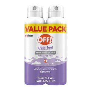 OFF! Clean Feel Mosquito Repellent Bug Spray 20% Picaridin - 2ct/5oz each - 1 of 4