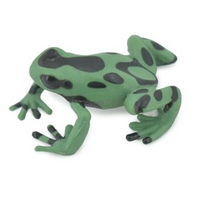 Collectible Wildlife Gifts | Frog, Green & Black Poison Dart Frog, Arrow, Museum Quality, Hand Painted, Rubber Amphibian,  Toy, Gift,  2"  CH525 BB158 - 1 of 4