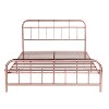Christopher Knight Home Sabine Industrial Iron Platform Bed Frame with Rounded Corner Headboard and Footboard - 2 of 4