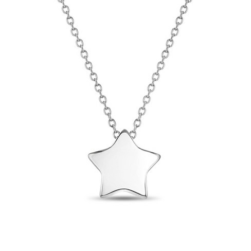 Silver Necklaces for Women Sterling Silver Tiny Pendant 