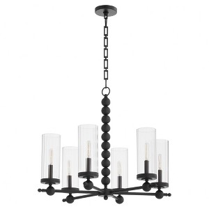 Quorum Lighting Lee Boulevard 6 - Light Chandelier in  Matte Black - 1 of 4