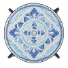 CAVINAS Mosaic Pattern Iron Side Table, Modern Outdoor Patio End Table, Cooler Table Outdoor for Terrace - 2 of 4