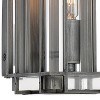 Minka Lavery Industrial Wall Light Sconce Antique Nickel Hardwired 5" Fixture Clear Acrylic Shade for Bedroom Bathroom Living Room - 3 of 3