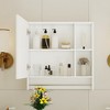 Bathroom Mirror Cabinet Wall Mounted,Medicine Cabinet,Over The Toilet Storage Cabinet with Shelves - 2 of 4