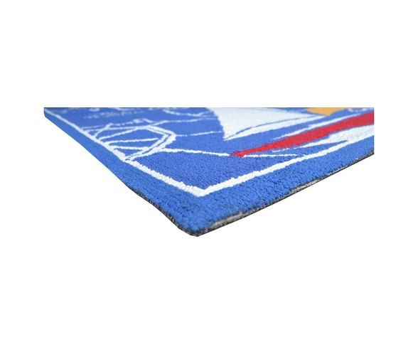 Blue Sail Boat Area Rug (32"x56") - The Rug Market