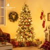 Costway 5/6/7 FT Artificial Christmas Tree with 602/806/1072 Branch Tips, 190/270/350 Warm White LED Lights - 3 of 3