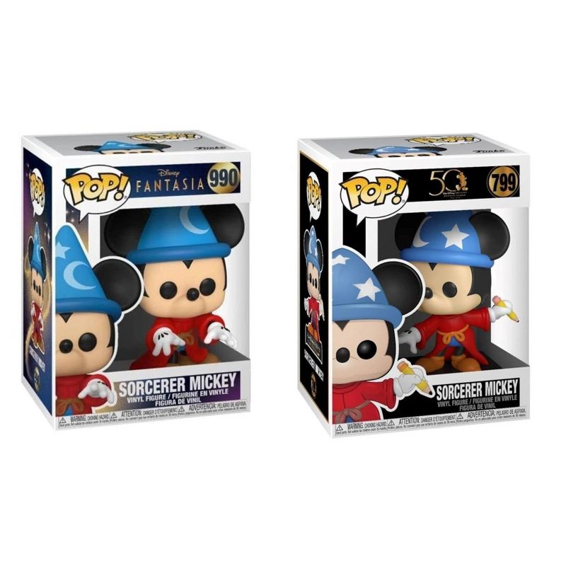 Funko 2 pack Disney Fantasia: Sorcerer Mickey #799, #990, 2 of 3
