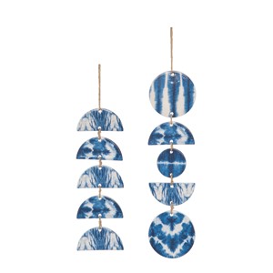 Transpac Short Dol Shibori Wall Hanging Set of 2 Spring Home Decorations - 1 of 1