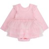 RuffleButts Baby Girls Flutter Tulle Long Sleeve Twirl Romper - 2 of 4