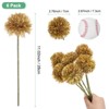 Unique Bargains Plastic Silk Durable Artificial Chrysanthemum Ball Flowers 11" - 3 of 4