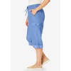 Woman Within Plus Size Convertible Length Cargo Capri/Bermuda - 4 of 4