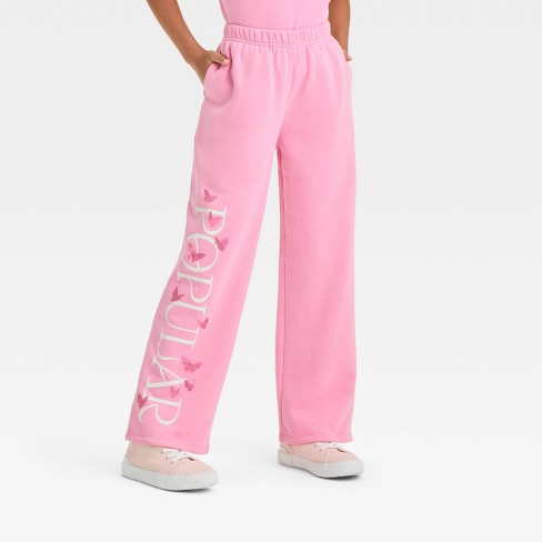 Girls Wicked Glinda Popular Dreamy Fleece Sweatpants Pink Target