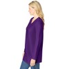 Woman Within Perfect Long-Sleeve V-Neck Tunic - 4 of 4