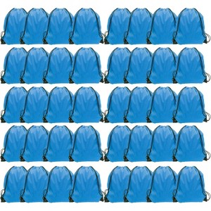 Waterproof Drawstring Backpack Bulk, Nylon Cinch Bags in 10 Colors for School, Gym, Sports - 1 of 4
