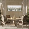 Gallery 57 19"x45" Christmas Tree Forest Hand Painted Floating Framed Canvas Wall Art Print - 4 of 4
