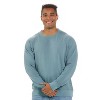 U.S. Apparel Men's & Women's Relaxed Fit Crew Neck Garment Dyed Sweatshirt | Lake Tahoe Blue - 2 of 4