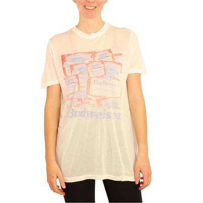 Junk Food Womens Budweiser Graphic T-Shirt