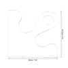 Unique Bargains Acrylic Woodworking Kitchen Charcuterie Board Template 1 Pc Clear - 2 of 4
