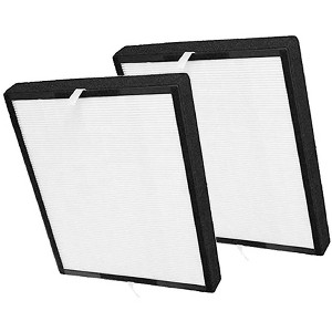 Nispira True HEPA Filter Replacement Compatible with Breathe FF50 FIT50 Smart Air Purifier. Compared to Part HEPA-Pure FF50, 2 Packs - 1 of 4