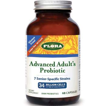 Flora Advanced Adult's Probiotic 34 Billion Cfu 60 Capsules