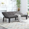 Sapphtopaz Futon Couch Sofa - Convertible Sofa Bed with Comfortable Upholstery, Space-Saving Furniture for Living Room, Bedroom & Guests - 3 of 4