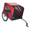 LAOTIES Dog Bike Trailer,Foldable Pet Carrier With Breathable Mesh,3 Entrances,Safety Flag,8 Reflectors And 20" Wheels For Small And Medium Dogs - 2 of 4