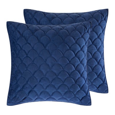 Navy Velvet Euro Sham - Set of 2  - Levtex Home