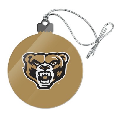 Oakland University Primary Logo Acrylic Christmas Tree Holiday Ornament
