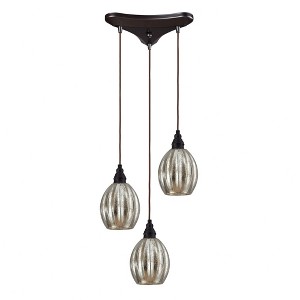 Elk Home Danica 3 - Light Island Pendant Light in  Oiled Bronze - 1 of 3