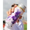 Packed Party Spirit Squad Confetti Skinny Can Cooler Drink Sleeve Koozie, Insulated Metal Can Drink Holder for Tailgate, Pool or Beach (Purple - 2 of 4