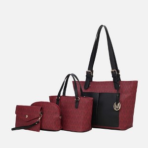 MKF Collection Havenly Women’s Tote Bag, Mini Tote Bag, Pouch and Wallet by Mia K - 1 of 4
