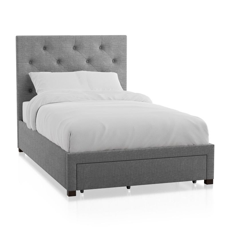 Glasswi Upholstered Platform Bed with Drawer - HOMES: Inside + Out, 4 of 11