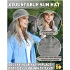 Tirrinia Women’s Neck Flap Bucket Hat with Wide Brim - Lightweight Breathable UPF 50+ Sun Hats, Perfect for Hiking Safari Fishing Garden Party, Solid - 3 of 4